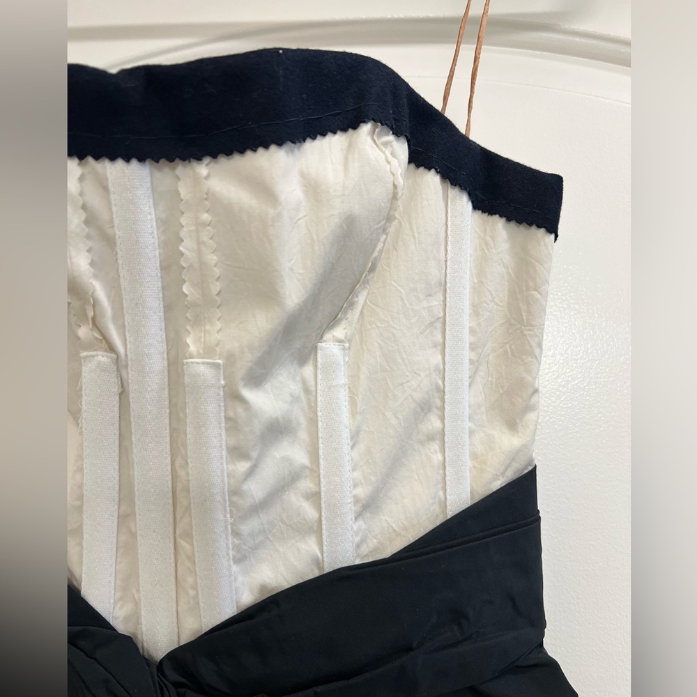 Carven Structured Taffeta Bustier Dress - Picture 10 of 17